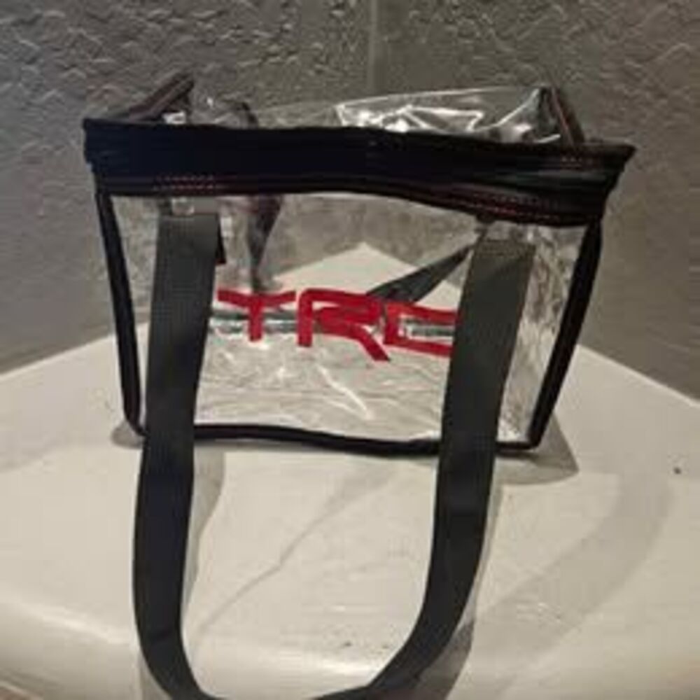 TRO Clear Vinyl Purse Bag 7"x9"x5" Toyota Racing